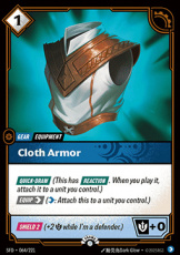 Cloth Armor - 064/221 - Common (P) Cloth Armor - 064/221 - Common (P)