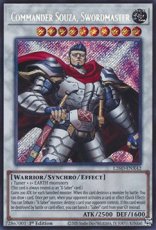 Commander Souza, Swordmaster - L26D-ENX42 - Secret Commander Souza, Swordmaster - L26D-ENX42 - Secret Rare 1st Edition