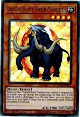 Crystal Beast Amber Mammoth - BLCR-EN051 - Ultra Rare 1st Edition