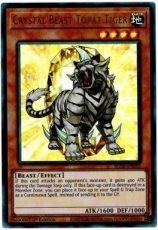 Crystal Beast Topaz Tiger - BLCR-EN050 - Ultra Rare 1st Edition