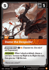 Dame the Despoiler - 079/166 - Uncommon Dame the Despoiler - 079/166 - Uncommon