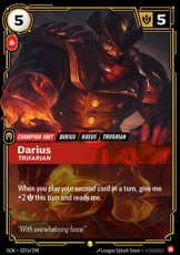 Darius, Trifarian - 027a/298 - Showcase Darius, Trifarian - 027a/298 - Showcase
