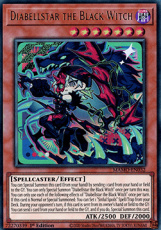 Diabellstar the Black Witch(New artwork) - MAMO-EN Diabellstar the Black Witch(New artwork) - MAMO-EN032 - Ultra Rare 1st Edition