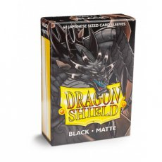 Dragon Shield Small Sleeves - Japanese Matte Black Dragon Shield Small Sleeves - Japanese Matte Black (60 Sleeves)