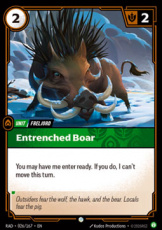 Entrenched Boar 026/167 - Common Entrenched Boar 026/167 - Common
