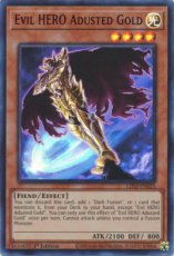 Evil HERO Adusted Gold(Red) - LDS3-EN025 - Ultra Rare 1st Edition