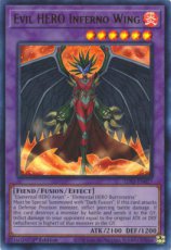 Evil HERO Inferno Wing(Red) - LDS3-EN027 - Ultra Rare 1st Edition