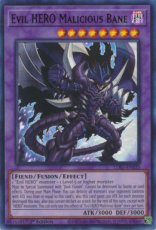 Evil HERO Malicious Bane(Red) - LDS3-EN033 - Ultra Rare 1st Edition