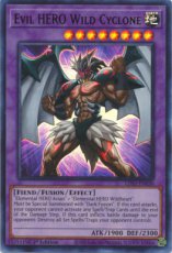 Evil HERO Wild Cyclone(Red) - LDS3-EN030 - Ultra Rare 1st Edition