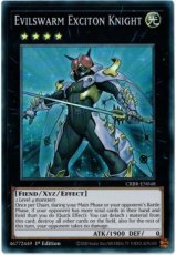 Evilswarm Exciton Knight - CRBR-EN048 - Super Rare 1st Edition