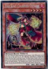 Fire King Courtier Ulcanix - ROTA-EN098 - Secret R Fire King Courtier Ulcanix - ROTA-EN098 - Secret Rare 1st Edition