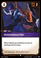 Foil - Overzealous Fan 128/221 - Common Foil - Overzealous Fan 128/221 - Common