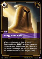Forgotten Relic  - 108/166 - Rare Forgotten Relic  - 108/166 - Rare
