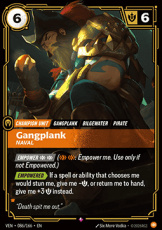 Gangplank, Naval  - 086/166 - Rare Gangplank, Naval  - 086/166 - Rare