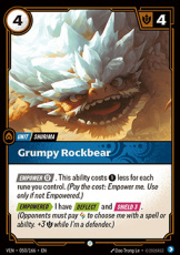 Grumpy Rockbear - 050/166 - Common Grumpy Rockbear - 050/166 - Common
