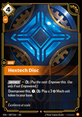 Hextech Disc  - 087/166 - Rare Hextech Disc  - 087/166 - Rare