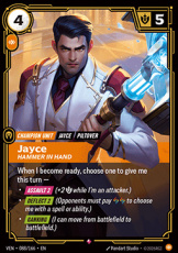 Jayce, Hammer in Hand  - 088/166 - Rare Jayce, Hammer in Hand  - 088/166 - Rare