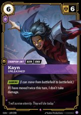 Kayn, Unleashed - 189/298 - Rare Kayn, Unleashed - 189/298 - Rare