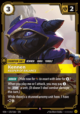 Kennen, Keeper of Balance - 135/166 - Rare Kennen, Keeper of Balance - 135/166 - Rare