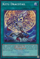 Ketu Dracotail - 26LP-EN004 - Emblazoned Secret Ra Ketu Dracotail - 26LP-EN004 - Emblazoned Secret Rare 1st Edition