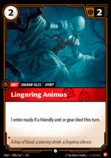 Lingering Animus 005/167 - Common Lingering Animus 005/167 - Common
