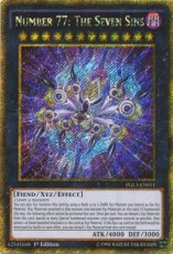 Number 77: The Seven Sins - PGL3-EN011 - Gold Secret Rare - 1st Edition