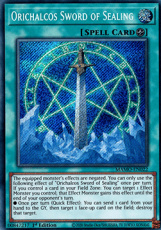 Orichalcos Sword of Sealing - MAMO-EN022 - Secret Orichalcos Sword of Sealing - MAMO-EN022 - Secret Rare 1st Edition