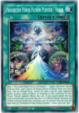 Prohibitive Power Patron Purview - Vilaea - CORI-E Prohibitive Power Patron Purview - Vilaea - CORI-EN055 - Common 1st Edition