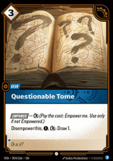 Questionable Tome - 054/166 - Common Questionable Tome - 054/166 - Common