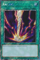 Raigeki- RA03-EN083 Platinum Secret Rare  1st Edit Raigeki- RA03-EN083 Platinum Secret Rare  1st Edition