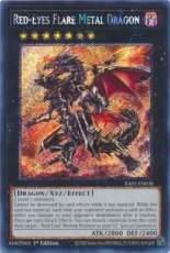 Red-Eyes Flare Metal Dragon - RA01-EN038 - Platinum Secret Rare 1st Edition