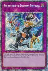 Return from the Different Dimension - RA03-EN140 Platinum Secret Rare 1st Edition