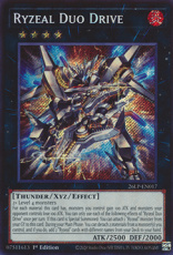 Ryzeal Duo Drive - 26LP-EN017 - Secret Rare 1st Ed Ryzeal Duo Drive - 26LP-EN017 - Secret Rare 1st Edition