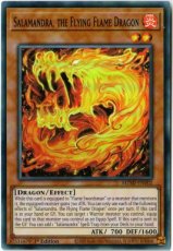 Salamandra, the Flying Flame Dragon - MZMI-EN002 - Super Rare 1st Edition