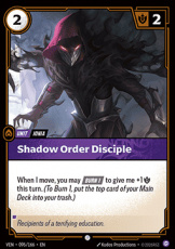Shadow Order Disciple  - 095/166 - Common Shadow Order Disciple  - 095/166 - Common