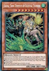Shiina, Twin Tempests of Celestial Thunder - BPRO- Shiina, Twin Tempests of Celestial Thunder - BPRO-EN027 - Secret Rare 1st Edition