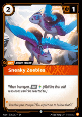 Sneaky Zeebles 076/167 - Common Sneaky Zeebles 076/167 - Common