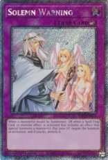 Solemn Warning - RA02-EN078 - Platinum Secret Rare 1st Edition