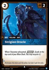 Strigian Oracle 053/167 - Common Strigian Oracle 053/167 - Common