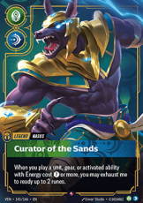 Nasus, Curator of the Sands - 145/166 - Uncommon Nasus, Curator of the Sands - 145/166 - Rare