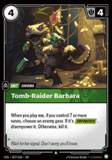 Tomb-Raider Barbara - 037/166 - Uncommon Tomb-Raider Barbara - 037/166 - Uncommon