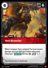 Yeti Brawler - 018/219 - Uncommon Yeti Brawler - 018/219 - Uncommon