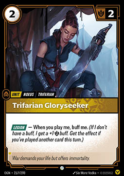 Trifarian Gloryseeker - 217/298 - Common - Foil