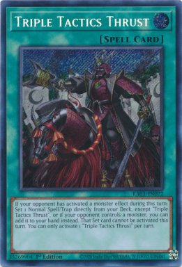 Triple Tactics Thrust - RA03-EN072  Secret Rare  1st Edition