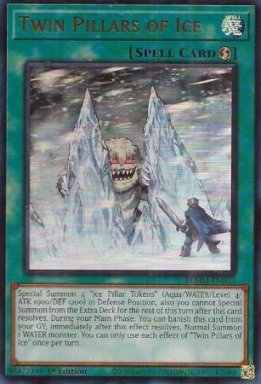 Twin Pillars of Ice - BLMM-EN032 - Ultra Rare 1st Edition