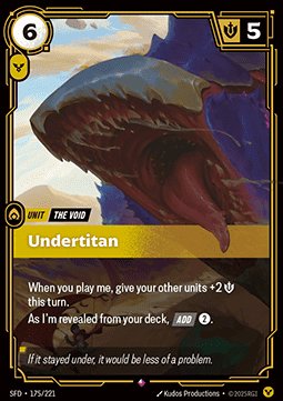 Undertitan 175/221 - Rare