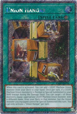 Union Hangar - RA04-EN270 - Platinum Secret Rare 1st Edition