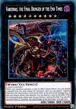 Varudras, the Final Bringer of the End Times - MP25-EN070 - Prismatic Secret Rare 1st Edition