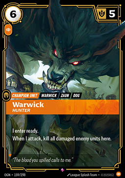 Warwick, Hunter - 159/298 - Rare