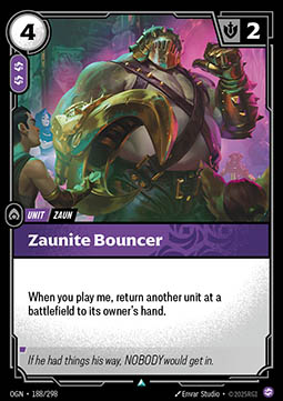 Zaunite Bouncer - 188/298 - Uncommon
